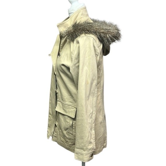 CAbi Nanook Faux Fur Trim Jacket Tan - Picture 4 of 9